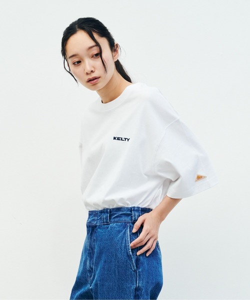 KELTY(ケルティ)の「ケルティ ロゴS/Sティーシャツ(Tシャツ/カットソー・レディース・ホワイト/ブラック/ネイビー/ベージュ/ヘザーグレー・M/L/S/XL)」の14枚目の写真