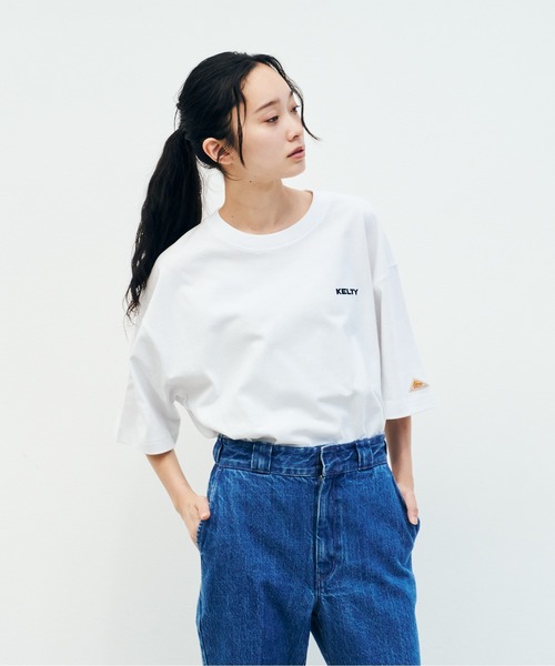KELTY(ケルティ)の「ケルティ ロゴS/Sティーシャツ(Tシャツ/カットソー・レディース・ホワイト/ブラック/ネイビー/ベージュ/ヘザーグレー・M/L/S/XL)」の16枚目の写真