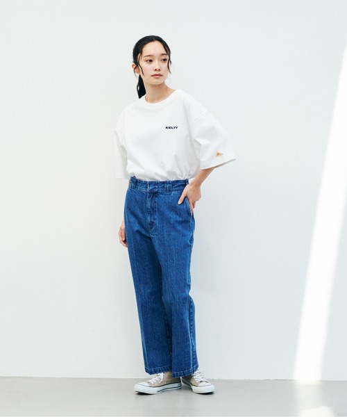 KELTY(ケルティ)の「ケルティ ロゴS/Sティーシャツ(Tシャツ/カットソー・レディース・ホワイト/ブラック/ネイビー/ベージュ/ヘザーグレー・M/L/S/XL)」の18枚目の写真