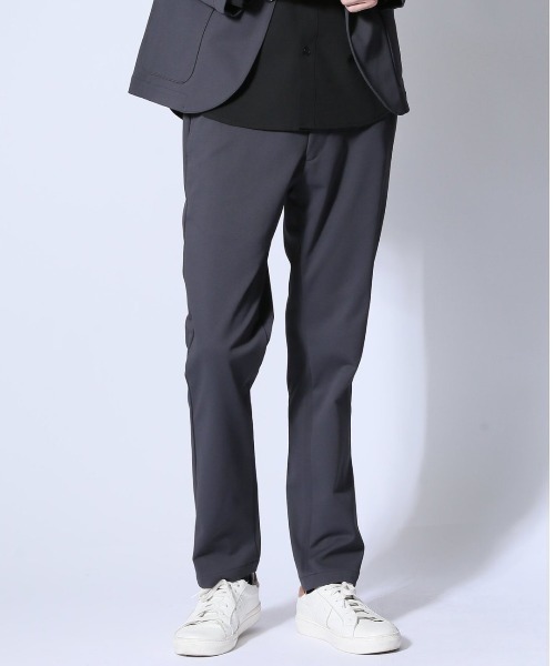 m.f.editorial（エムエフエディトリアル）の「【ストレッチ ウォッシャブル】m.f.エディトリアル メンズ circle motion JERSEY スリムパンツ(セットアップ可能)（その他パンツ・メンズ・ブラック/グレー系その他2・MEDIUM/LARGE/X-LARGE/S）」の2枚目の写真