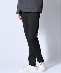 【ストレッチ ウォッシャブル】m.f.エディトリアル メンズ circle motion JERSEY スリムパンツ(セットアップ可能)