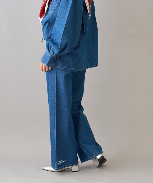 CIAOPANIC TYPY（チャオパニックティピー）の「【willow】ポイント裾刺繍デニム（その他パンツ・レディース・オフホワイト/ブルー・SMALL/MEDIUM）」の14枚目の写真