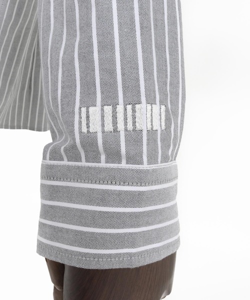 felkod(フィルコッド)の「ms6009- Zip Pocket Stripe Band collar Shirts バンドカラーシャツ(シャツ/ブラウス・メンズ・ブルー系その他/ブラック系その他・L/M/S)」の13枚目の写真