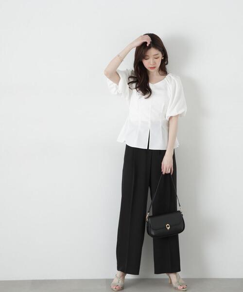 PROPORTION BODY DRESSING(プロポーションボディドレッシング)の「バルーン袖ペプラムブラウス / 1215110310(シャツ/ブラウス・レディース・ホワイト/ブラック/ブルー・FREE)」の10枚目の写真