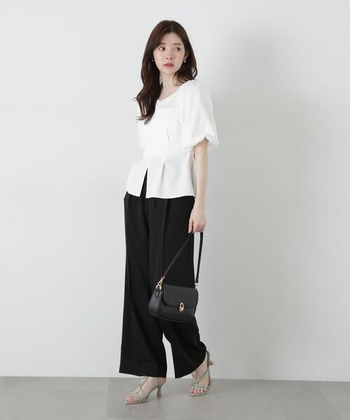 PROPORTION BODY DRESSING(プロポーションボディドレッシング)の「バルーン袖ペプラムブラウス / 1215110310(シャツ/ブラウス・レディース・ホワイト/ブラック/ブルー・FREE)」の11枚目の写真