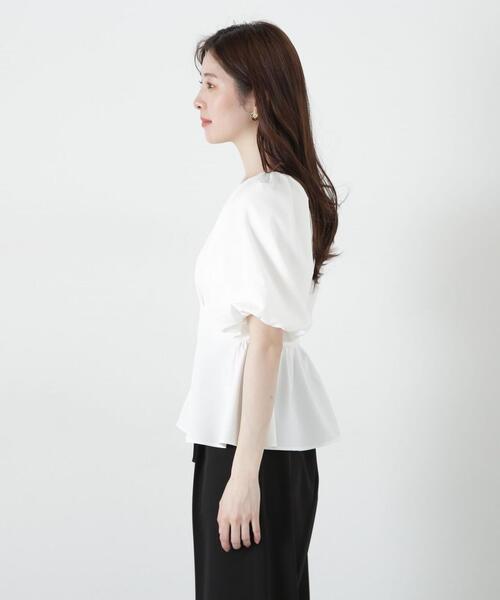 PROPORTION BODY DRESSING(プロポーションボディドレッシング)の「バルーン袖ペプラムブラウス / 1215110310(シャツ/ブラウス・レディース・ホワイト/ブラック/ブルー・FREE)」の13枚目の写真