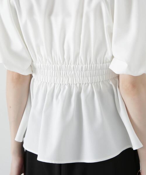 PROPORTION BODY DRESSING(プロポーションボディドレッシング)の「バルーン袖ペプラムブラウス / 1215110310(シャツ/ブラウス・レディース・ホワイト/ブラック/ブルー・FREE)」の15枚目の写真