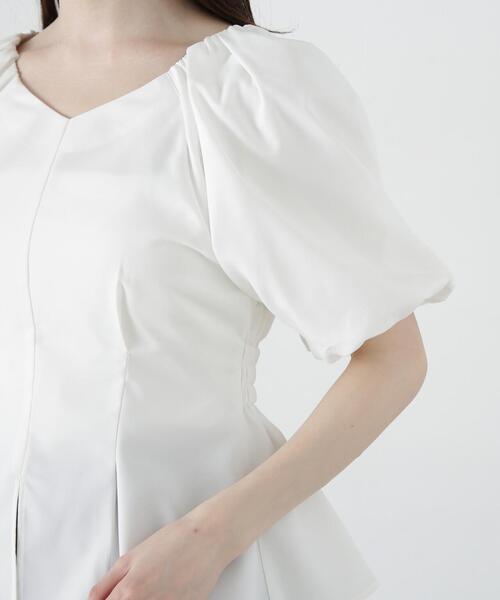 PROPORTION BODY DRESSING(プロポーションボディドレッシング)の「バルーン袖ペプラムブラウス / 1215110310(シャツ/ブラウス・レディース・ホワイト/ブラック/ブルー・FREE)」の16枚目の写真