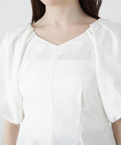 PROPORTION BODY DRESSING(プロポーションボディドレッシング)の「バルーン袖ペプラムブラウス / 1215110310(シャツ/ブラウス・レディース・ホワイト/ブラック/ブルー・FREE)」の17枚目の写真