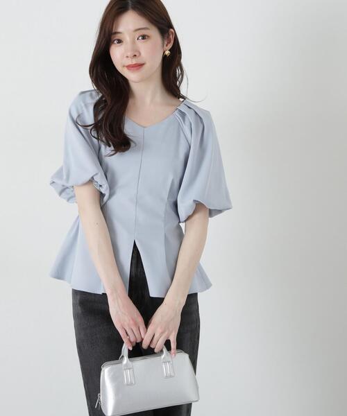 PROPORTION BODY DRESSING(プロポーションボディドレッシング)の「バルーン袖ペプラムブラウス / 1215110310(シャツ/ブラウス・レディース・ホワイト/ブラック/ブルー・FREE)」の21枚目の写真