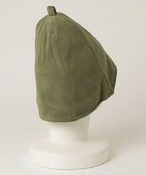 MAISON mou（メゾンムー）の「【sownoas/サウノアーズ】総柄サウナハット（ハット・レディース・ネイビー/カーキ・FREE）」の5枚目の写真