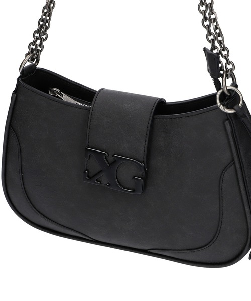 LOGO MARK FAUX LEATHER BAG（ショルダーバッグ）｜X-girl