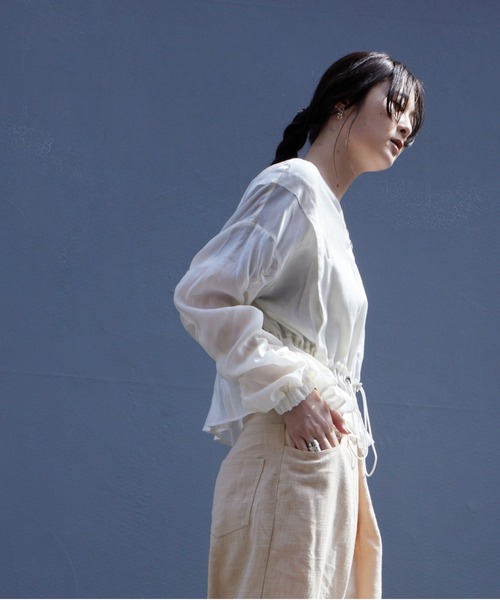 Muel Chic(ミュエルシック)の「Ruis blouson ルイスブルゾン(ブルゾン・レディース・ホワイト/ブラウン・FREE)」の9枚目の写真