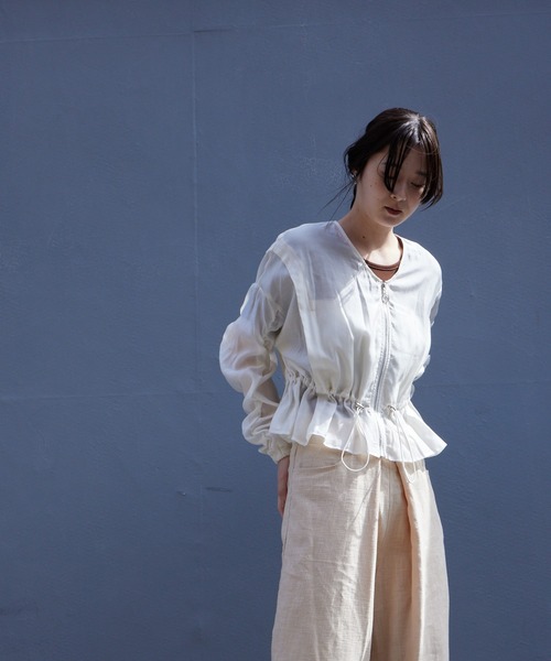 Muel Chic(ミュエルシック)の「Ruis blouson ルイスブルゾン(ブルゾン・レディース・ホワイト/ブラウン・FREE)」の11枚目の写真