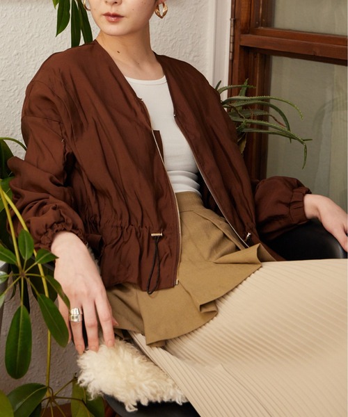 Muel Chic(ミュエルシック)の「Ruis blouson ルイスブルゾン(ブルゾン・レディース・ホワイト/ブラウン・FREE)」の22枚目の写真