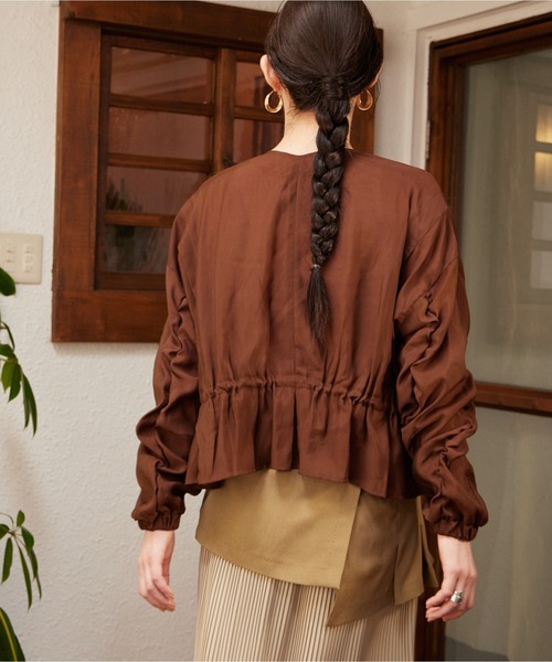 Muel Chic(ミュエルシック)の「Ruis blouson ルイスブルゾン(ブルゾン・レディース・ホワイト/ブラウン・FREE)」の17枚目の写真