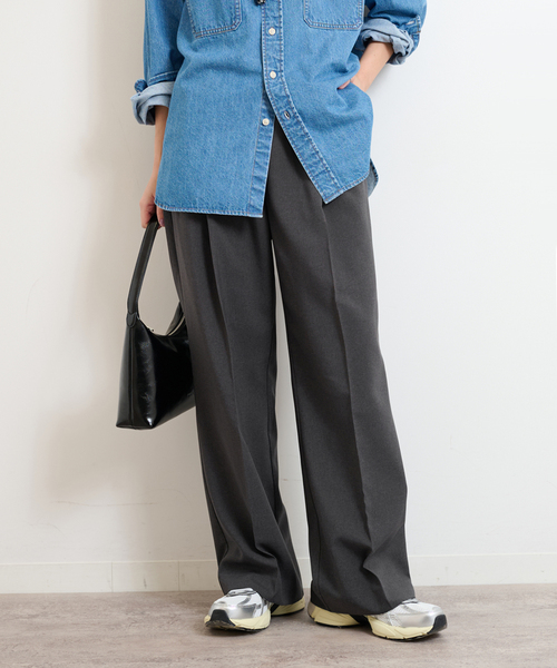 ジャーナルスタンダードレリューム　パンツ 追加3》マットウースフレアタックパンツ（スラックス）｜JOURNAL