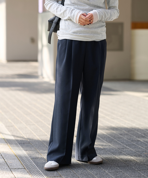 【超美品】JOURNAL STANDARD relume マットタックパンツ JOURNAL STANDARD relume｜《追加2》トロギャザータックパンツ