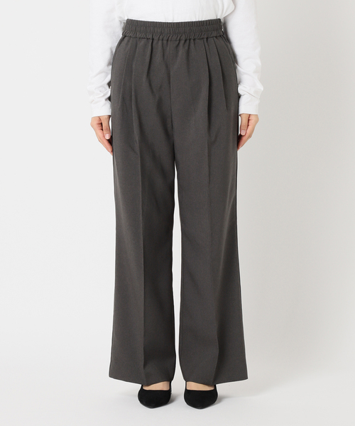 【超美品】JOURNAL STANDARD relume マットタックパンツ 追加3》マットウースフレアタックパンツ（スラックス）｜JOURNAL