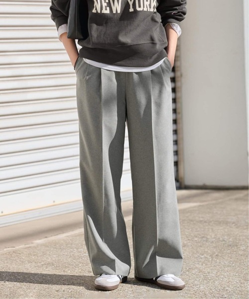 【超美品】JOURNAL STANDARD relume マットタックパンツ JOURNAL STANDARD relume｜《追加2》トロギャザータックパンツ