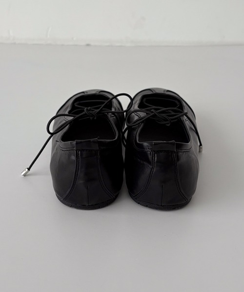 CANAL JEAN（キャナルジーン）の「El mar　レースアップフラットスニーカー（スニーカー・レディース・ブラック/シルバー・24/25/24.5/23.5）」の10枚目の写真