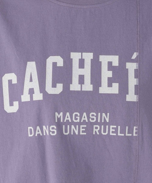 studio CLIP（スタディオクリップ）の「リメイク風切り替えロンT（Tシャツ/カットソー・レディース・チャコール/パープル/グレー・FREE）」の22枚目の写真