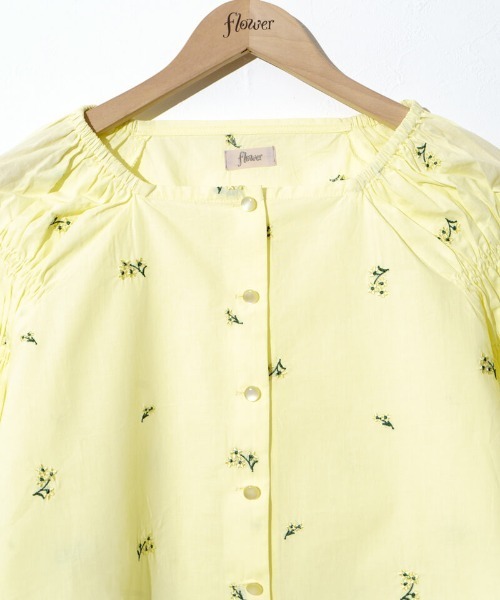 flower（フラワー）の「スターリーフラワーブラウス（シャツ/ブラウス・レディース・イエロー/ブルー・FREE）」の6枚目の写真