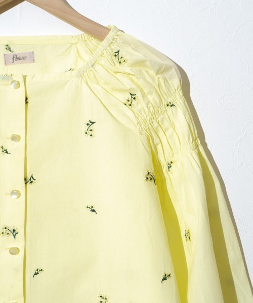 flower（フラワー）の「スターリーフラワーブラウス（シャツ/ブラウス・レディース・イエロー/ブルー・FREE）」の8枚目の写真