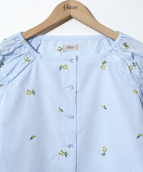 flower（フラワー）の「スターリーフラワーブラウス（シャツ/ブラウス・レディース・イエロー/ブルー・FREE）」の15枚目の写真