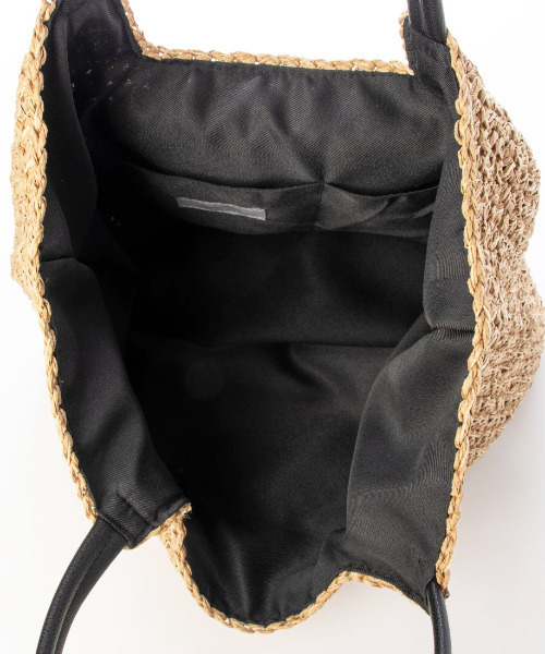 cache cache(カシュ カシュ)の「カシュカシュ cachecache / フリルフラップクロッシェトート(かごバッグ・レディース・ブラック/ブラウン/グリーン・FREE)」の19枚目の写真