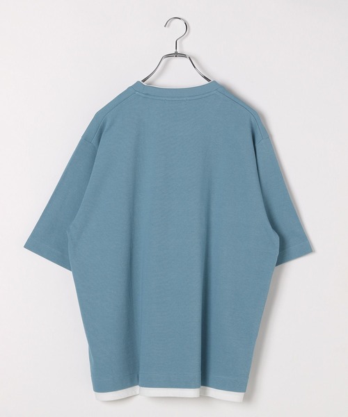 GLOBAL WORK(グローバルワーク)の「クルーネックレイヤード/半袖/一部店舗限定/321976(Tシャツ/カットソー・メンズ・ホワイト系その他/チャコールグレー/ライトグレー/グリーン/ブルー・SMALL/MEDIUM/LARGE/X-LARGE)」の7枚目の写真