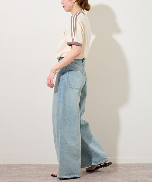 adidas Originals(アディダスオリジナルス)の「【adidas originals / アディダス オリジナルス】3-STRIPES TEE:Tシャツ(Tシャツ/カットソー・レディース・ブラック/ホワイト/ベージュ・MEDIUM)」の13枚目の写真