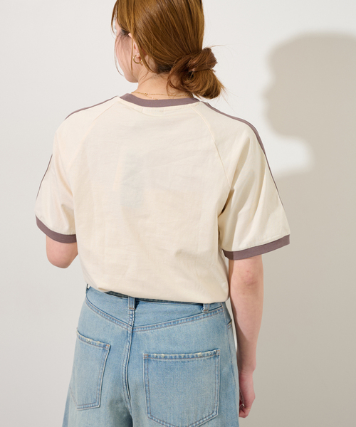 adidas Originals(アディダスオリジナルス)の「【adidas originals / アディダス オリジナルス】3-STRIPES TEE:Tシャツ(Tシャツ/カットソー・レディース・ブラック/ホワイト/ベージュ・MEDIUM)」の19枚目の写真