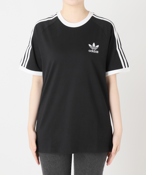 adidas Originals(アディダスオリジナルス)の「【adidas originals / アディダス オリジナルス】3-STRIPES TEE:Tシャツ(Tシャツ/カットソー・レディース・ブラック/ホワイト/ベージュ・MEDIUM)」の20枚目の写真