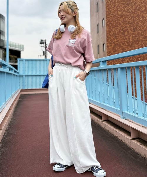 DOUBLE NAME(ダブルネーム)の「Gyunyu bottle lid BACKモチーフTEE(Tシャツ/カットソー・レディース・ピンク/ブラック/オフホワイト・FREE)」の9枚目の写真