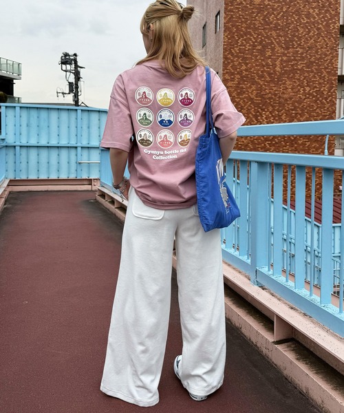 DOUBLE NAME(ダブルネーム)の「Gyunyu bottle lid BACKモチーフTEE(Tシャツ/カットソー・レディース・ピンク/ブラック/オフホワイト・FREE)」の10枚目の写真