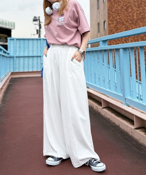 DOUBLE NAME(ダブルネーム)の「Gyunyu bottle lid BACKモチーフTEE(Tシャツ/カットソー・レディース・ピンク/ブラック/オフホワイト・FREE)」の18枚目の写真