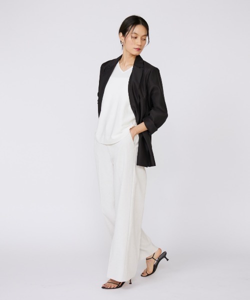 最終お値下げ!完売品♡cen. made in Japan/ジャケット セットアップ対応】ファンシーツイード ノーカラー ジャケット