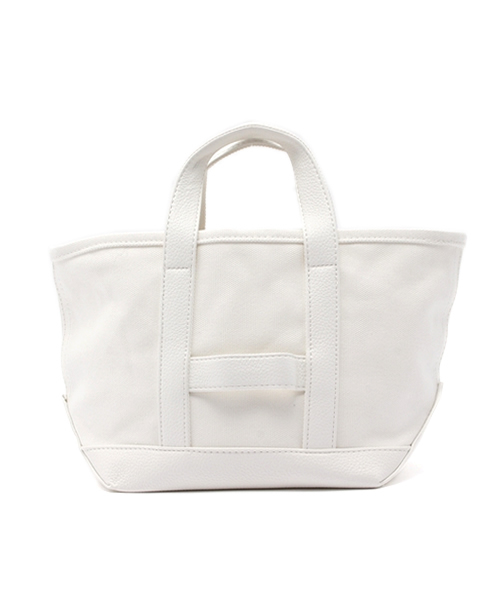 Ray BEAMS（レイビームス）の「Ctrl freak / アウトドア　キャンバス トート S（トートバッグ・レディース・ホワイト/シルバー/レッド・ONE SIZE）」の2枚目の写真