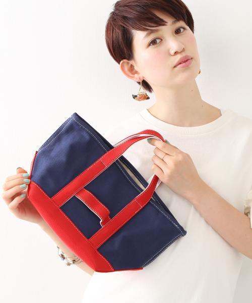 Ray BEAMS（レイビームス）の「Ctrl freak / アウトドア　キャンバス トート S（トートバッグ・レディース・ホワイト/シルバー/レッド・ONE SIZE）」の20枚目の写真