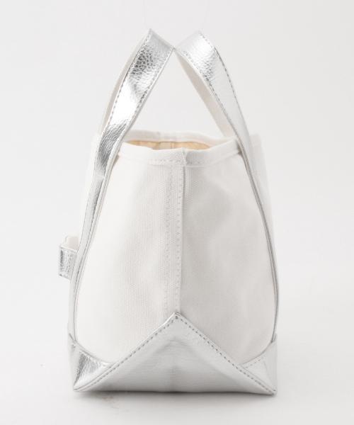Ray BEAMS（レイビームス）の「Ctrl freak / アウトドア　キャンバス トート S（トートバッグ・レディース・ホワイト/シルバー/レッド・ONE SIZE）」の17枚目の写真