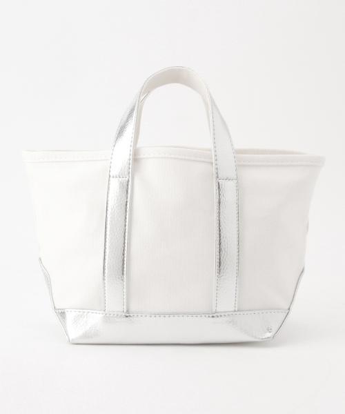 Ray BEAMS（レイビームス）の「Ctrl freak / アウトドア　キャンバス トート S（トートバッグ・レディース・ホワイト/シルバー/レッド・ONE SIZE）」の18枚目の写真