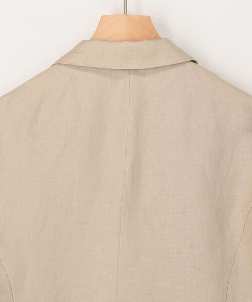 MICO COULIER（ミコクリエ）の「イージーケアリネンジャケット（テーラードジャケット・レディース・キナリ/ネイビー/ベージュ・38）」の17枚目の写真