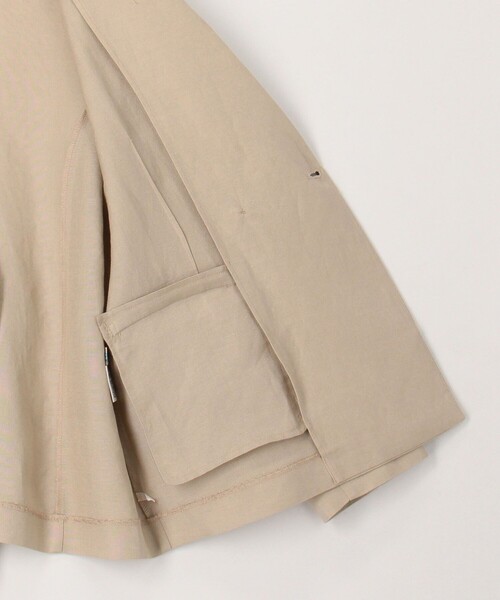 MICO COULIER（ミコクリエ）の「イージーケアリネンジャケット（テーラードジャケット・レディース・キナリ/ネイビー/ベージュ・38）」の21枚目の写真