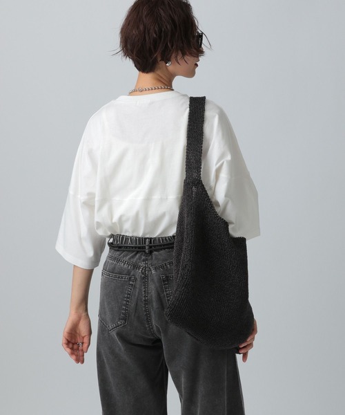 LEPSIM(レプシィム)の「メタリック編みワンショルダー 326924(ショルダーバッグ・レディース・シルバー/ブラック・ONE SIZE)」の20枚目の写真