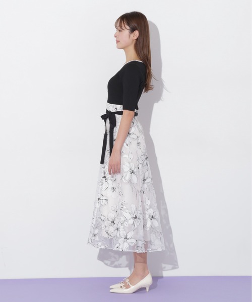 すぐ届く【JILL by JILL】可愛い ニット×オパール ワンピース JILL by STUART ワンピース ニット×オパールドッキング