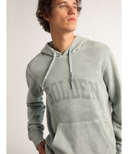 GOLDEN GOOSE（ゴールデングース）の「Miami Journey スウェットフーディー（パーカー・メンズ・グレー系その他・S/XS/L/M）」の2枚目の写真