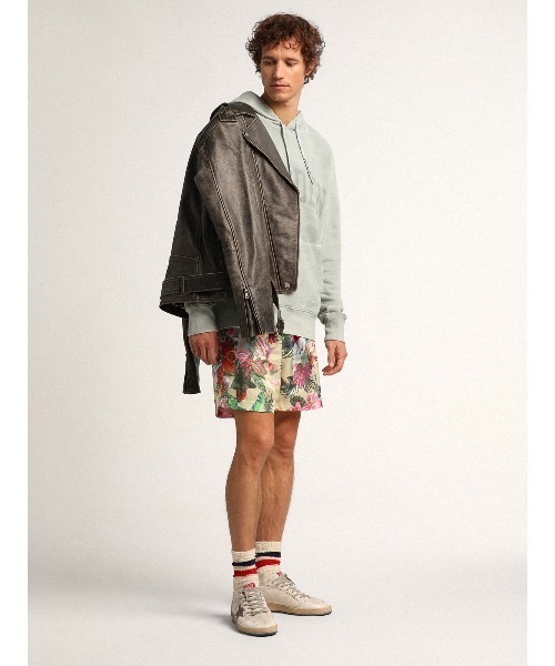GOLDEN GOOSE（ゴールデングース）の「Miami Journey スウェットフーディー（パーカー・メンズ・グレー系その他・S/XS/L/M）」の3枚目の写真
