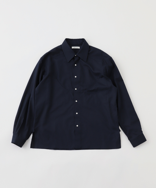MATSUFUJI(マツフジ)の「MATSUFUJI / マツフジ WESTERN TWILL SHIRT M251-0302B(シャツ/ブラウス・メンズ・ブラック/ネイビー・2)」の2枚目の写真