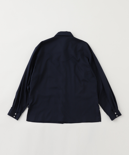 MATSUFUJI(マツフジ)の「MATSUFUJI / マツフジ WESTERN TWILL SHIRT M251-0302B(シャツ/ブラウス・メンズ・ブラック/ネイビー・2)」の3枚目の写真